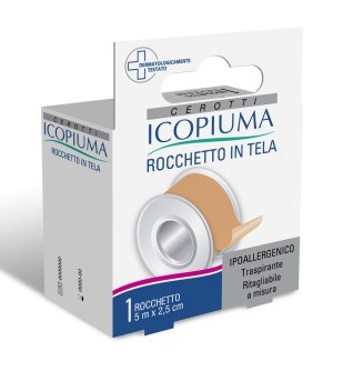 Icopiuma Cerotto Rocchetto In Tela Ipoallergenico cm 2,5x5 m