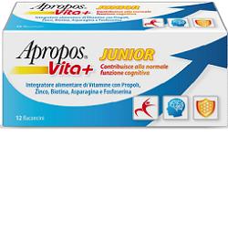 Apropos Vita+ Active Junior Integratore Stanchezza e Affaticamento 12 Flaconcini