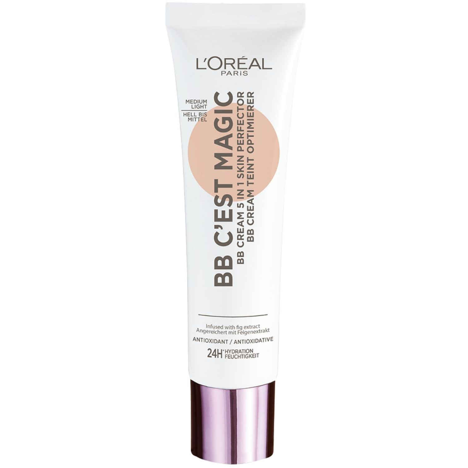 L'Oréal Paris MakeUp BB Cream C'est Magique, Crema Colorata Idratante e Uniformante, 03 Medium Light, 30 ml