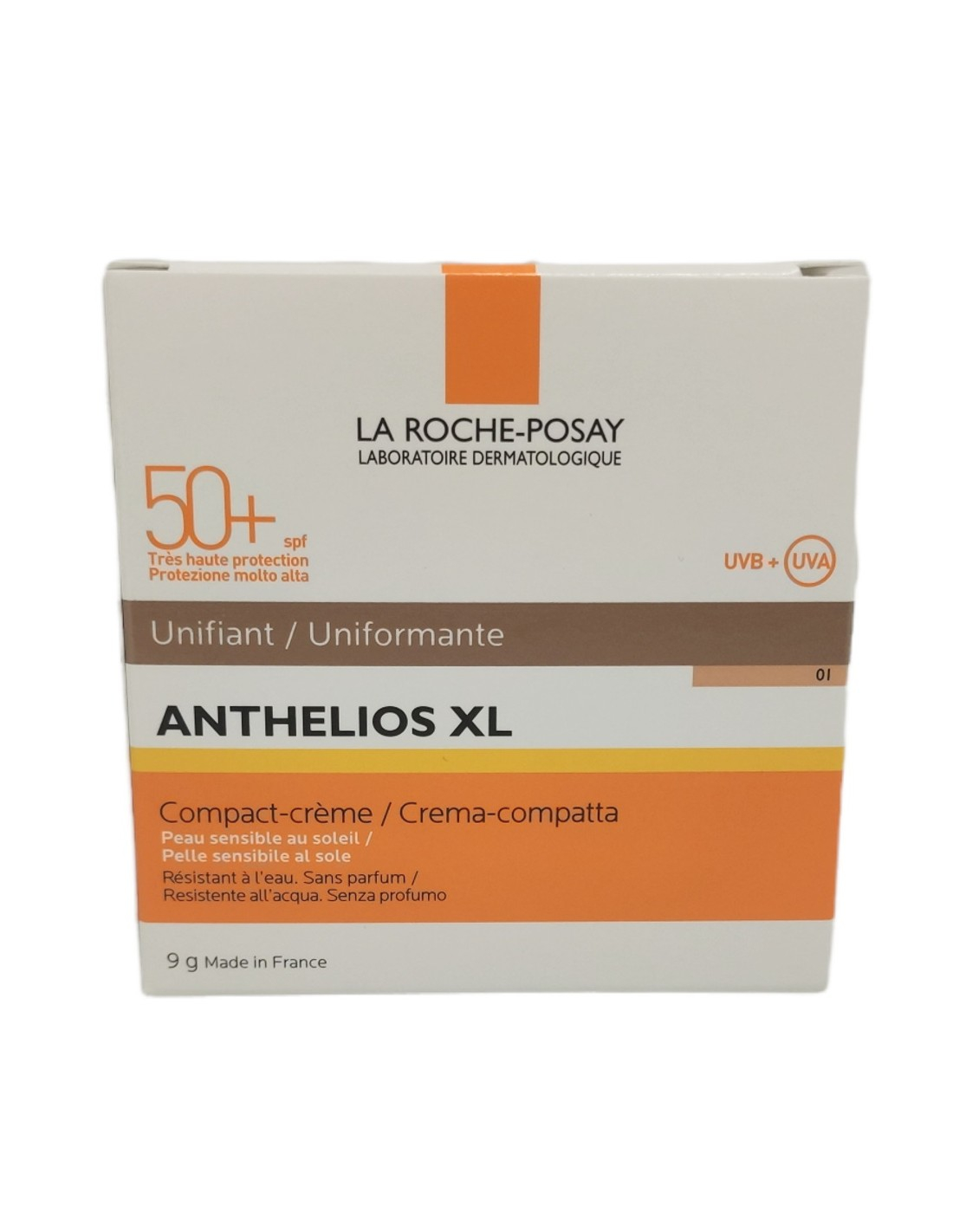 La Roche-Posay Anthelios XL SPF50+ crema compatta uniformante n.01 La Roche-Posay Anthelios XL SPF50+ crema compatta uniformante n.01