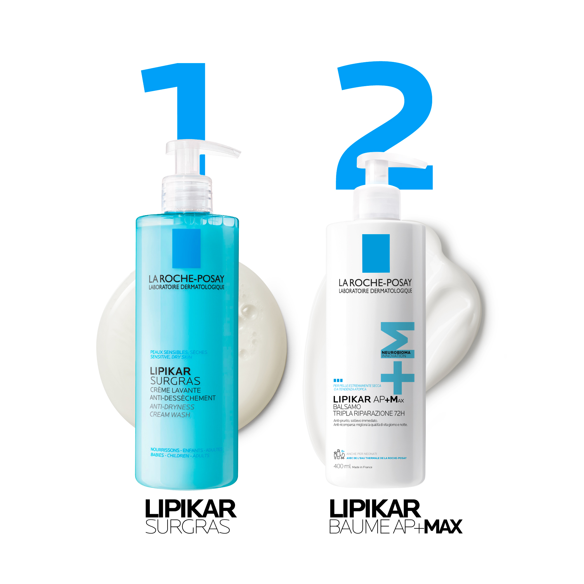 La Roche-Posay Lipikar - Surgras Doccia-Crema Detergente Relipidante Anti-Secchezza 750 ml