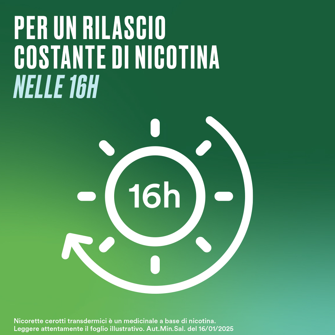 Nicorette 7 Cerotti Transdermici 10 mg Smettere di Fumare Nicorette 7 Cerotti Transdermici 10 mg Smettere di Fumare