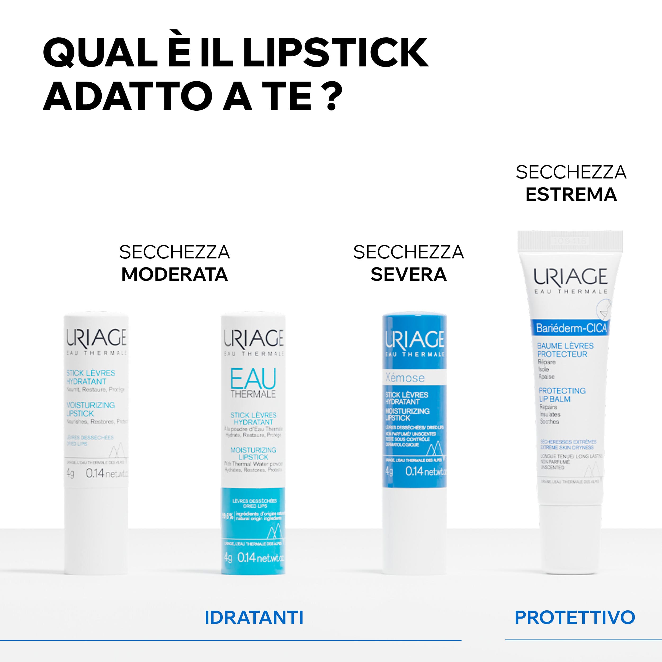 Uriage Bariéderm Cica-Levres Balsamo Labbra Secche Screpolate 15 ml