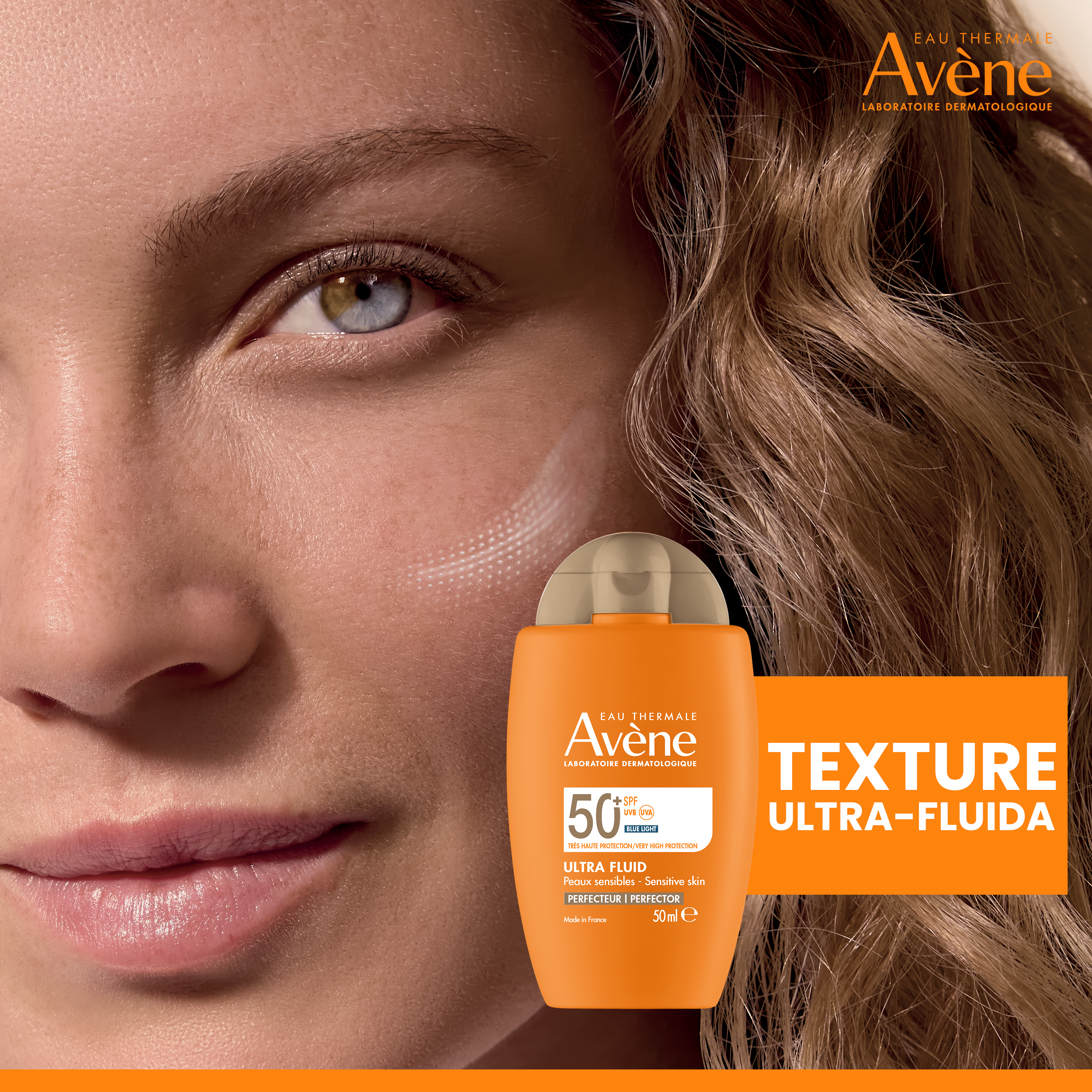 Avène - Ultra Fluid Perfezionatore Protezione Solare Molto Alta SPF50+ Viso 50 ml