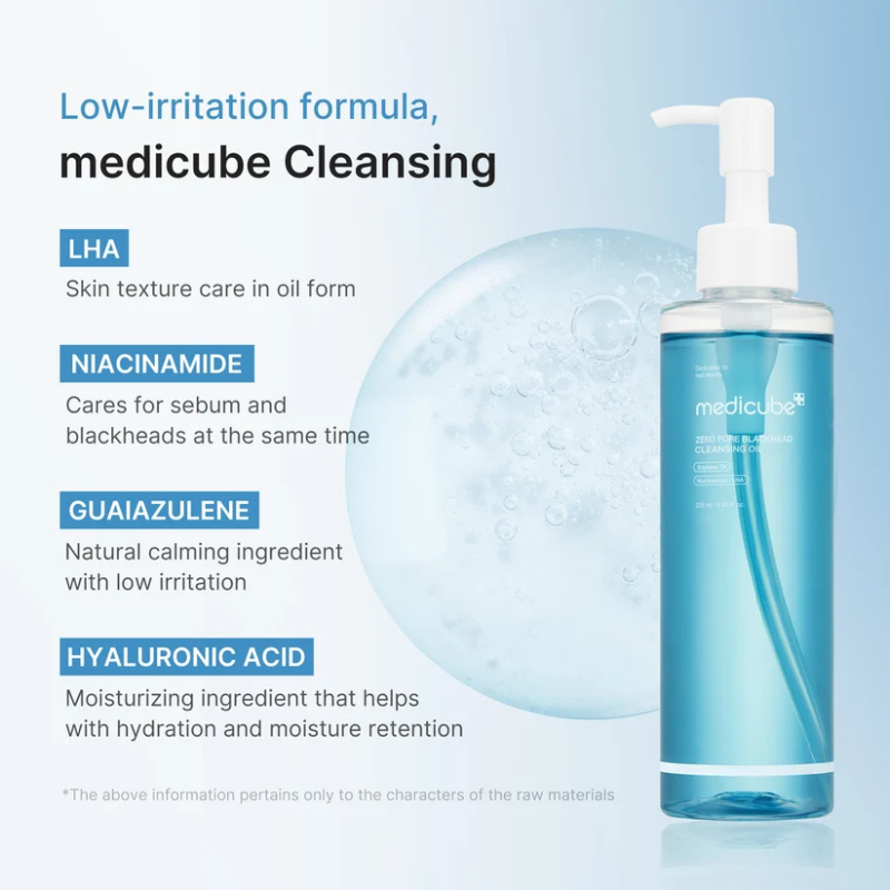Medicube Zero Pore Blackhead Deep Cleansing Oil - Olio Detergente Viso 205 ml