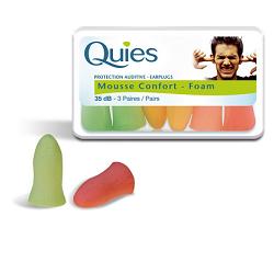 Quies Tappi Auricolare In Schiuma Di Protezione 3 Paia Quies Tappi Auricolare In Schiuma Di Protezione 3 Paia