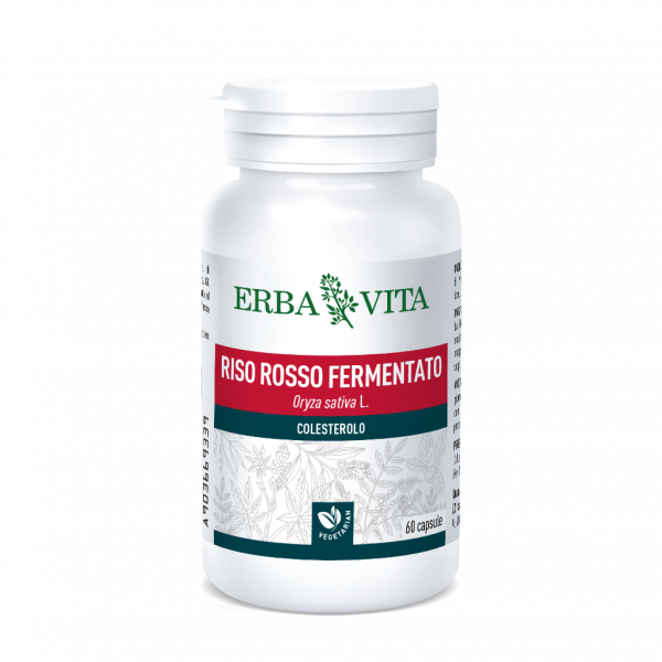 Riso Rosso Fermentato Erba Vita - Integratore per il colesterolo - 60 capsule  Riso Rosso Fermentato Erba Vita - Integratore per il colesterolo - 60 capsule