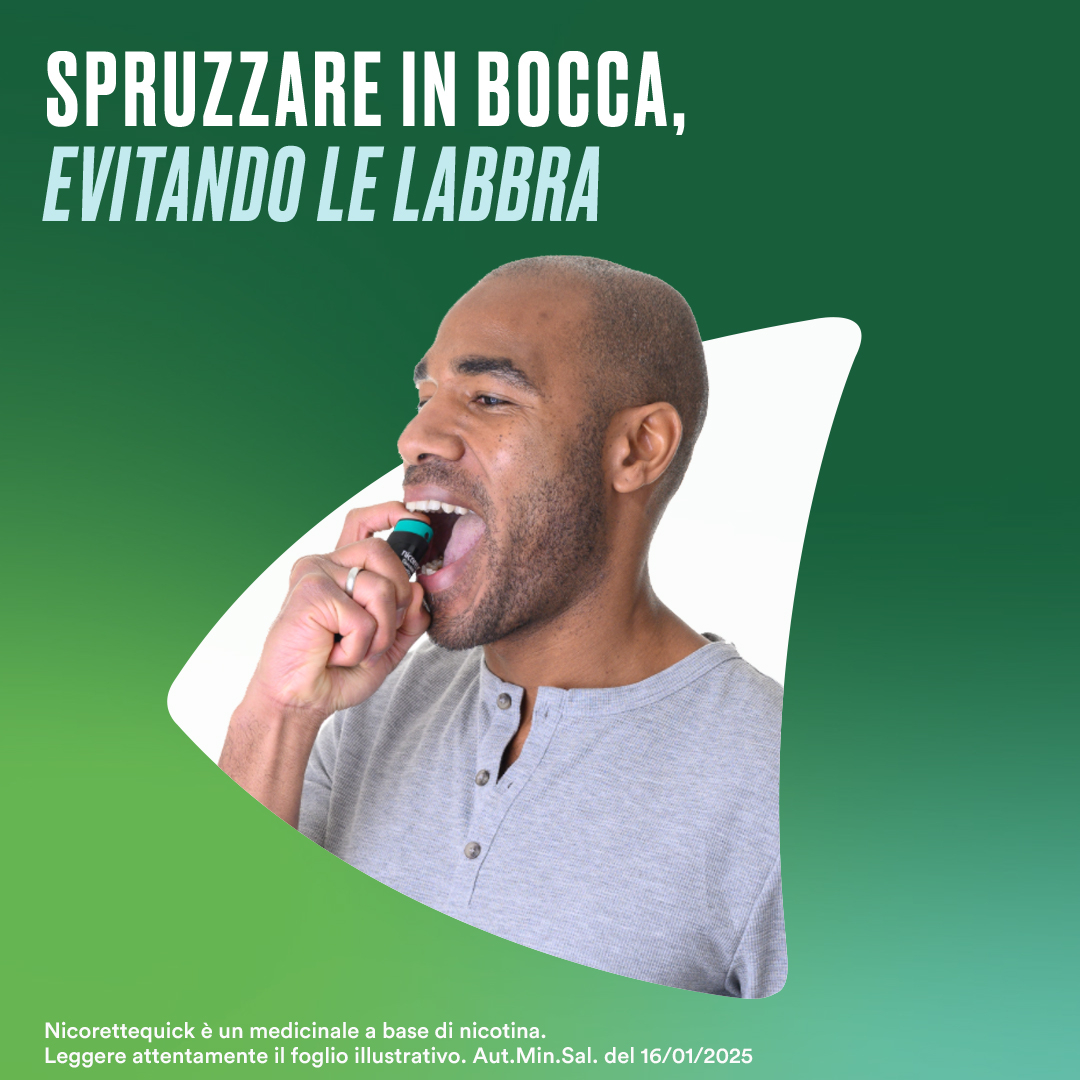 Nicorettequick Spray per Alleviare Astinenza da Nicotina Menta Nicorettequick Spray per Alleviare Astinenza da Nicotina Menta