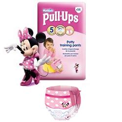 Huggies Pull-Ups Bambina Mutandina Assorbente Taglia 5 (12-18 Kg) 26 Pezzi