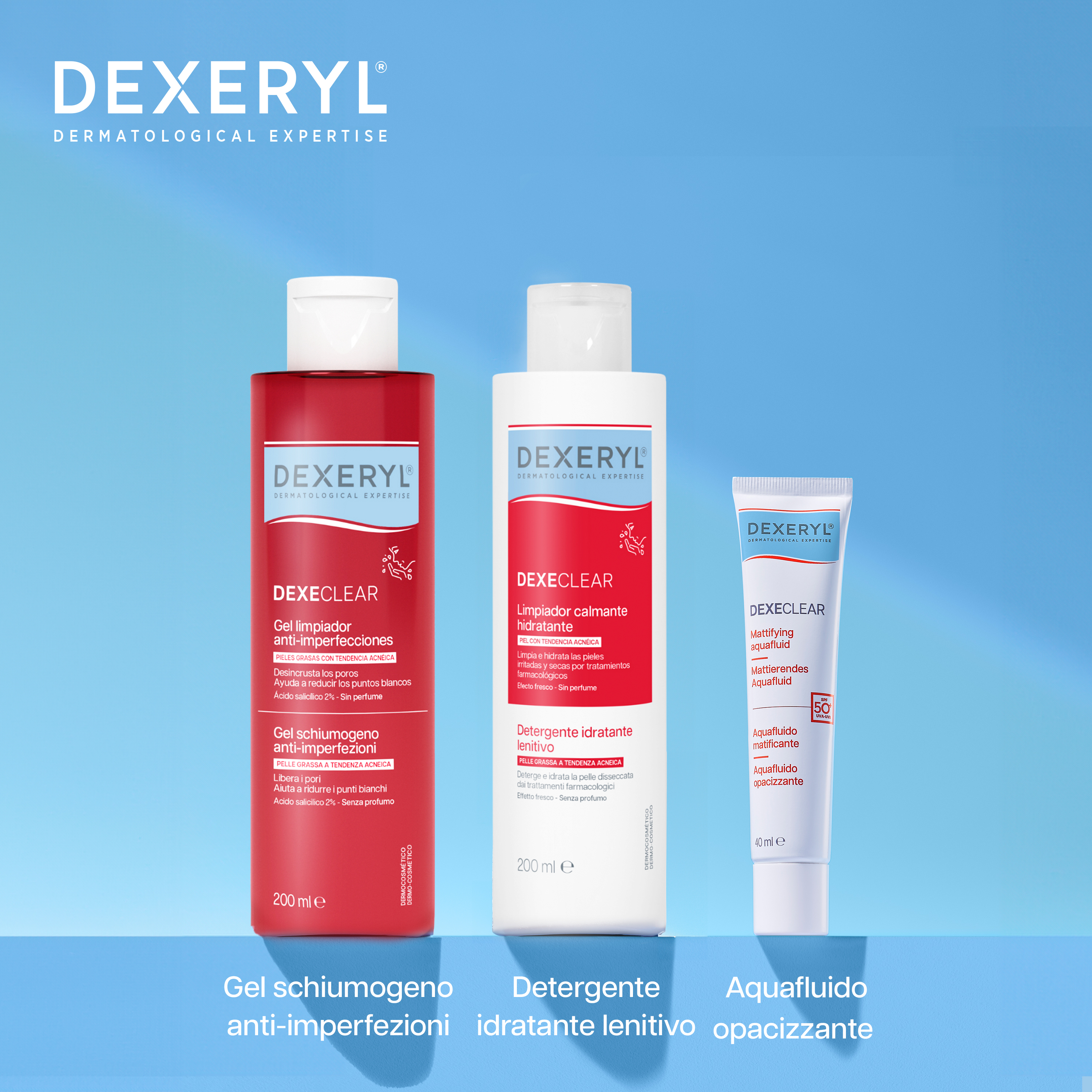Dexeryl Dexeclear - Detergente Idratante Lenitivo Per Pelle Grassa E A Tendenza Acneica 200 ml