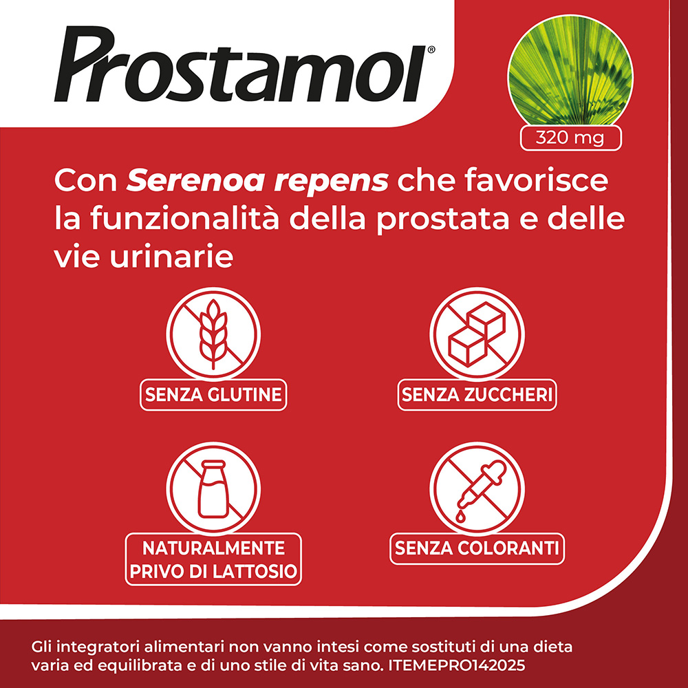 Prostamol - Integratore per la prostata e le vie urinarie - 30 Capsule