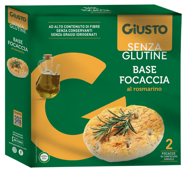 GIUSTO S/G Fondo Focaccia 280g