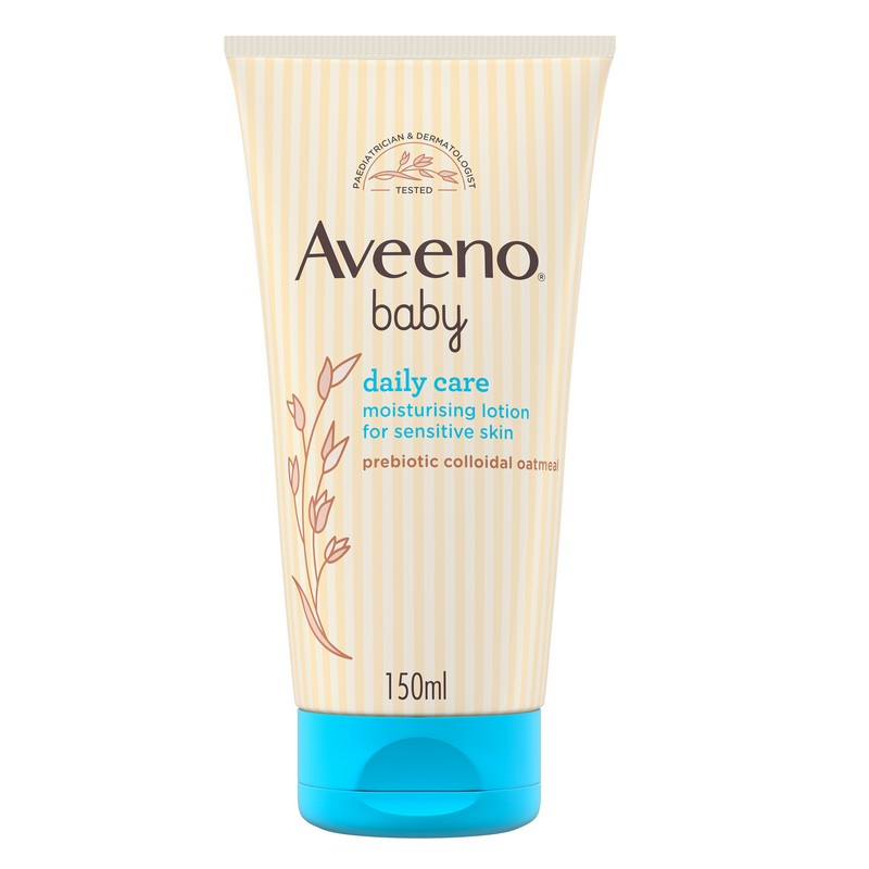 Aveeno Baby, Crema Idratante Viso e Corpo per Bambini, Daily Care, Assorbimento Rapido, con Avena Colloidale, 150ml