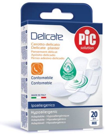 Pic Delicate - Cerotti ipoallergenici - 20 pezzi assortiti