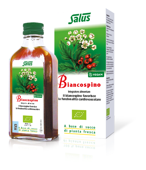 Salus - Biancospino Succo 200 ml - Integratore Per La Funzionalità Cardiovascolare