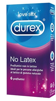 Durex No Latex Profilattico Non in Lattice 6 Pezzi