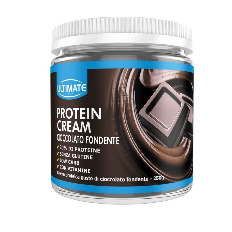 Ultimate Italia Protein Cream - Crema Proteica Spalmabile Gusto Cioccolato Fondente 250 g