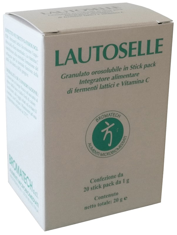Lautoselle Integratore con Fermenti Lattici e vitamina C 20 Bustine Orosolubili