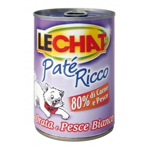 LECHAT GATTO PATE' ORATA PESCE BIANCO 400GR (lattina)