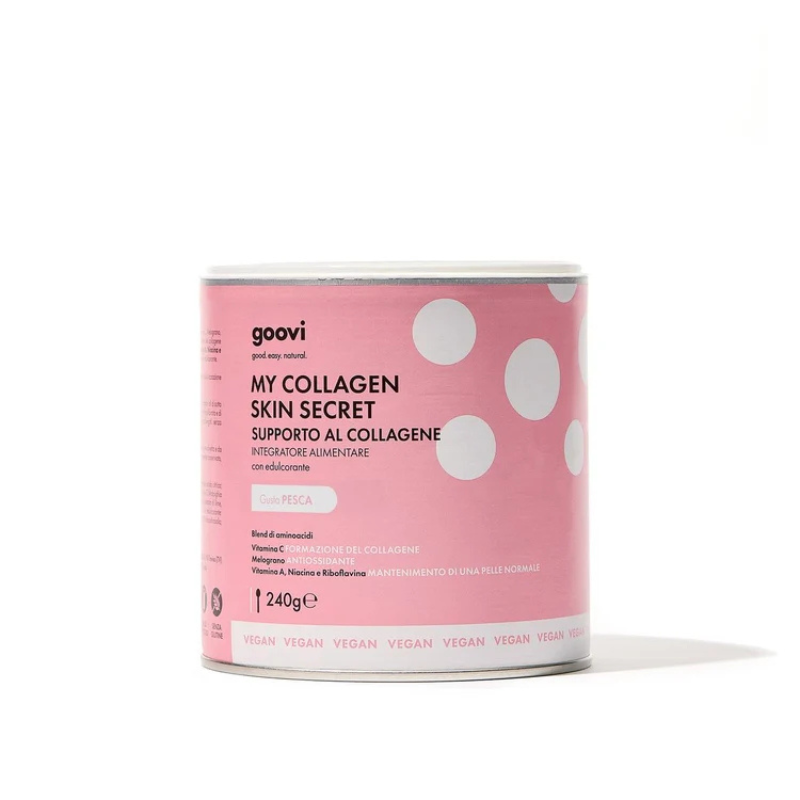 Goovi My Collagen Skin Secret Supporto Al Collagene Gusto Pesca - Integratore Per La Pelle 240 g
