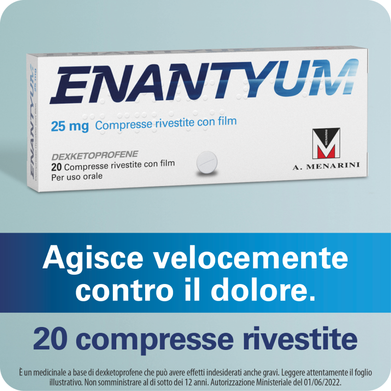 Enantyum - 20 Compresse Rivestite - 25 mg Enantyum - 20 Compresse Rivestite - 25 mg