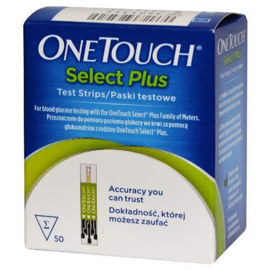 LifeScan One Touch SelectPlus Strisce Reattive Per Glicemia 50 Pezzi