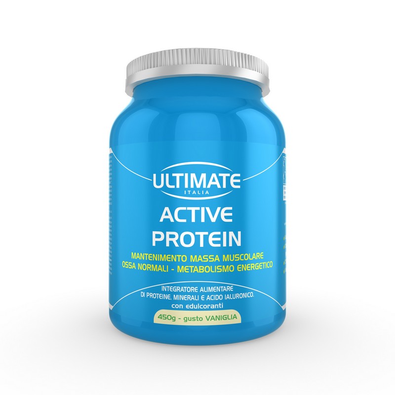 Ultimate Italia Active Protein Gusto Vaniglia - Integratore Per La Massa Muscolare 450 g