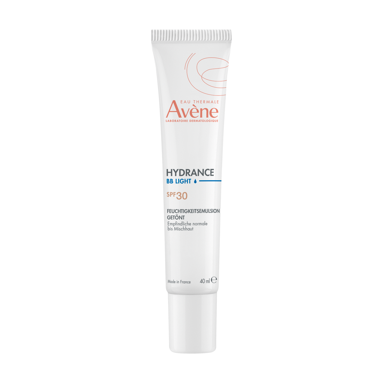 Eau Thermale Avène Hydrance BB Light, Crema Idratante Colorata perfezionatrice SPF30, Uniforma e idrata effetto Glow, Pelle sensibile disidratata, 40ml 