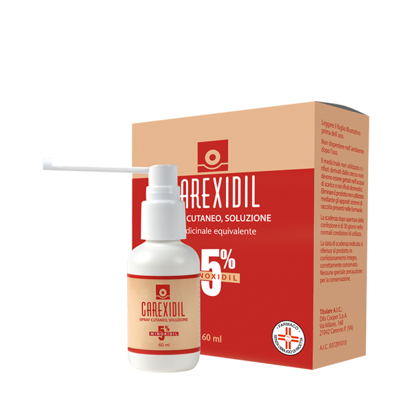 Carexidil 5% Minoxidil Spray Cutaneo Soluzione 60 ml
