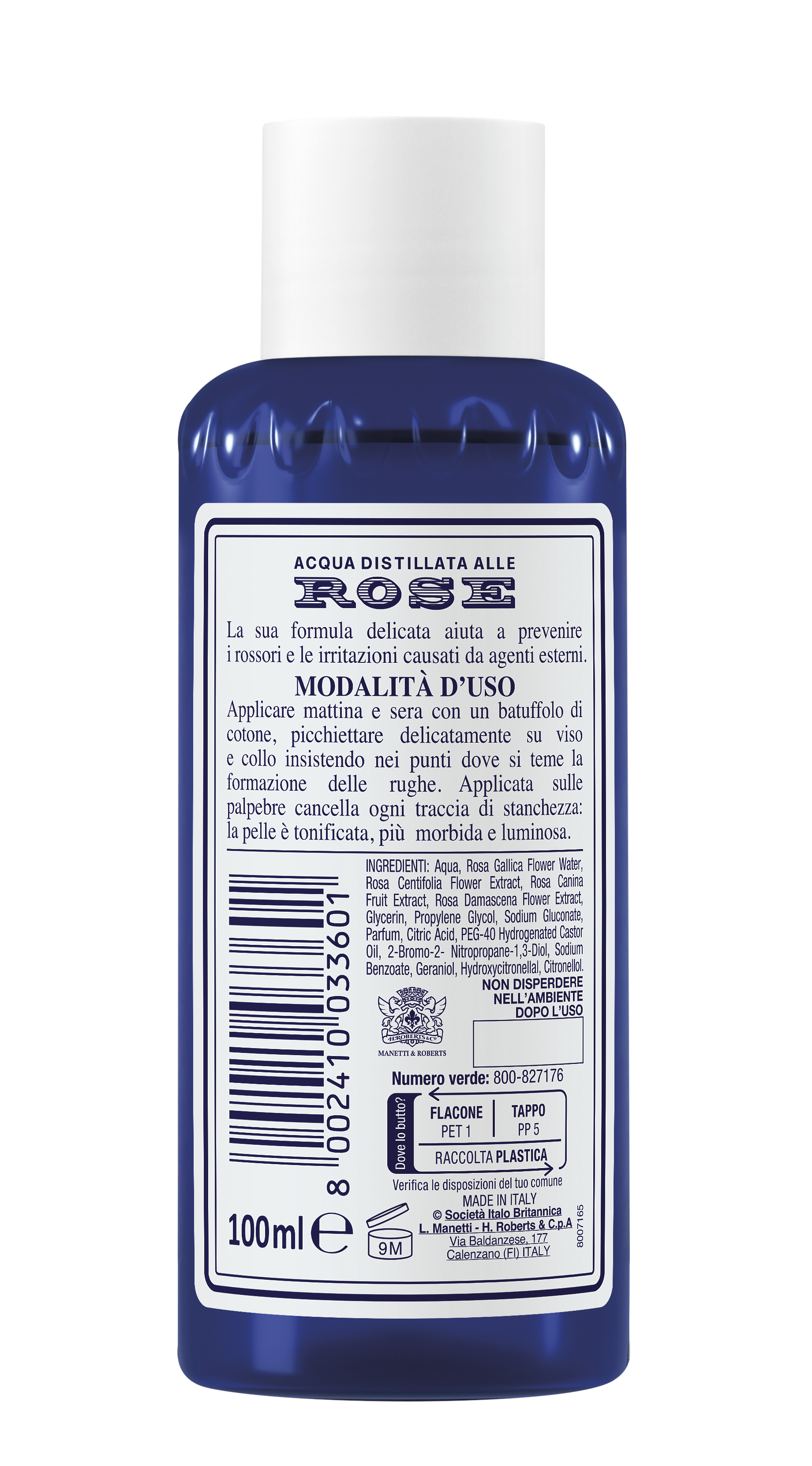 Acqua Alle Rose - Tonico Rinfrescante Per Pelli Delicate 100 ml