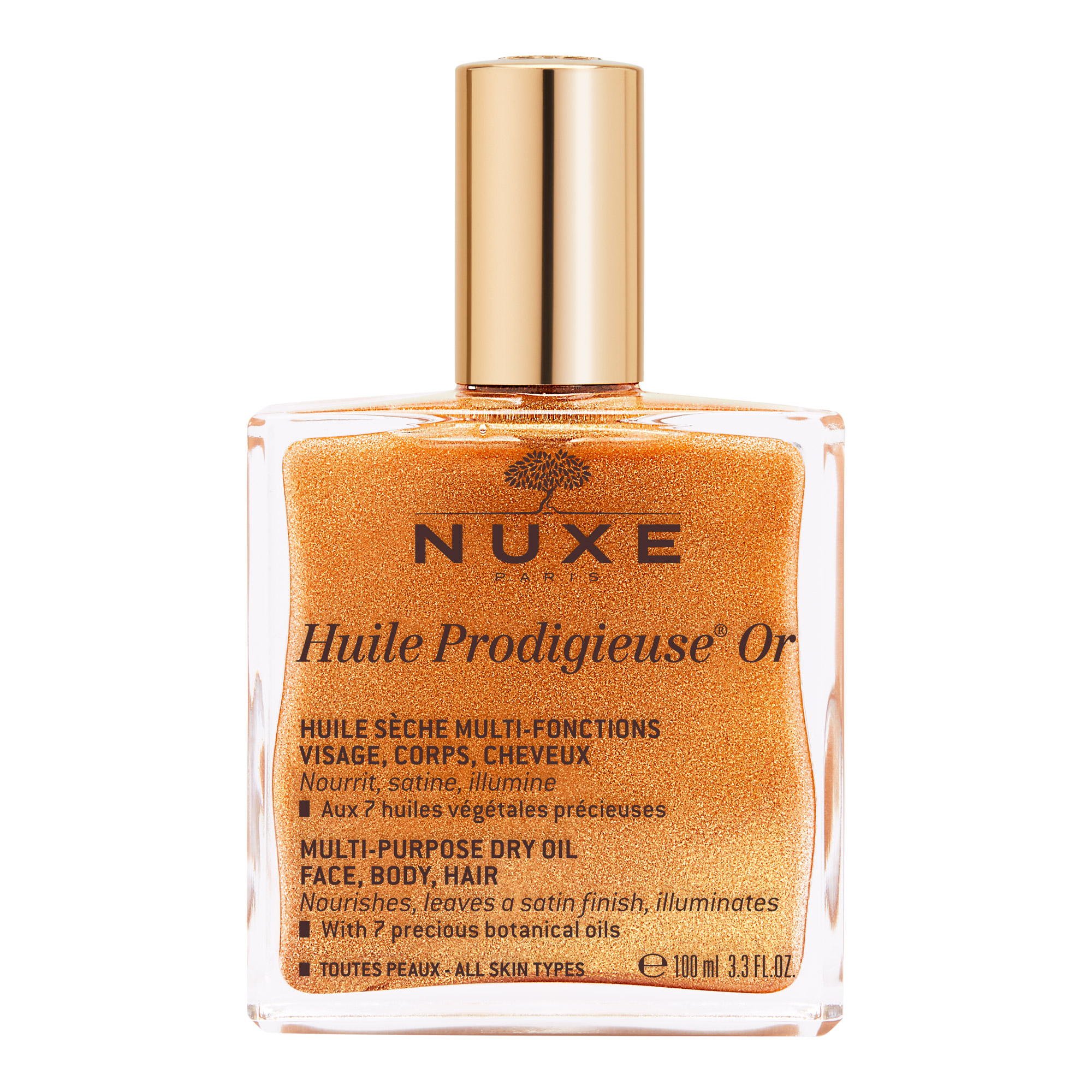 Nuxe Huile Prodigieuse Or - Olio secco spray per viso corpo e capelli - 100 ml