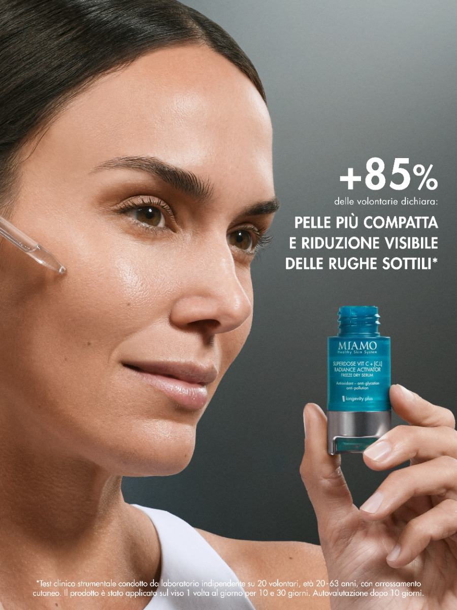 Miamo - Superdose Vit C + [C,L] Radiance Activator - Siero Antiossidante, Antiglicante E Anti-Inquinamento 3 Da 5 ml