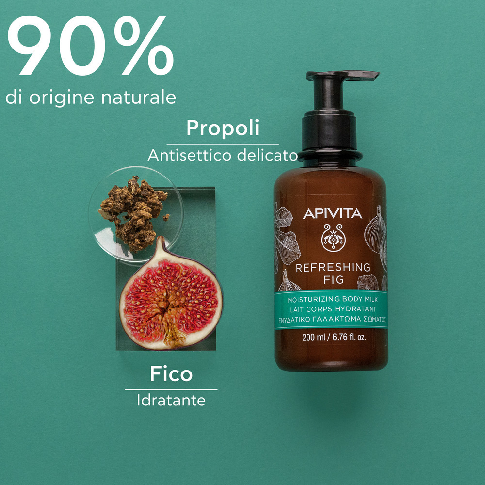 Apivita ReFreshing Fig - Latte Idratante Corpo Con Fico E Propoli Per Pelle Normale 200 ml