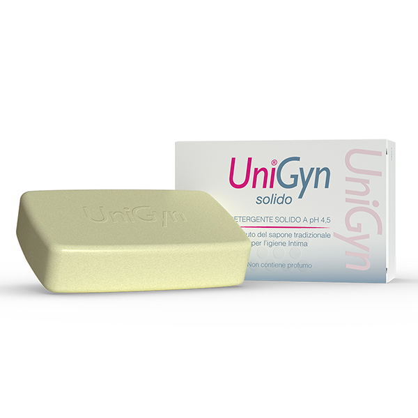 Unigyn Solido Sapone Detergente pH 4.5 Igiene Intima 100 g Unigyn Solido Sapone Detergente pH 4.5 Igiene Intima 100 g