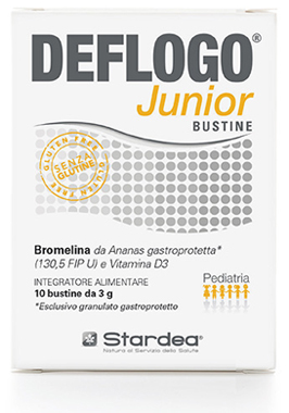 Deflogo Junior Integratore Con Bromelina 10 Bustine