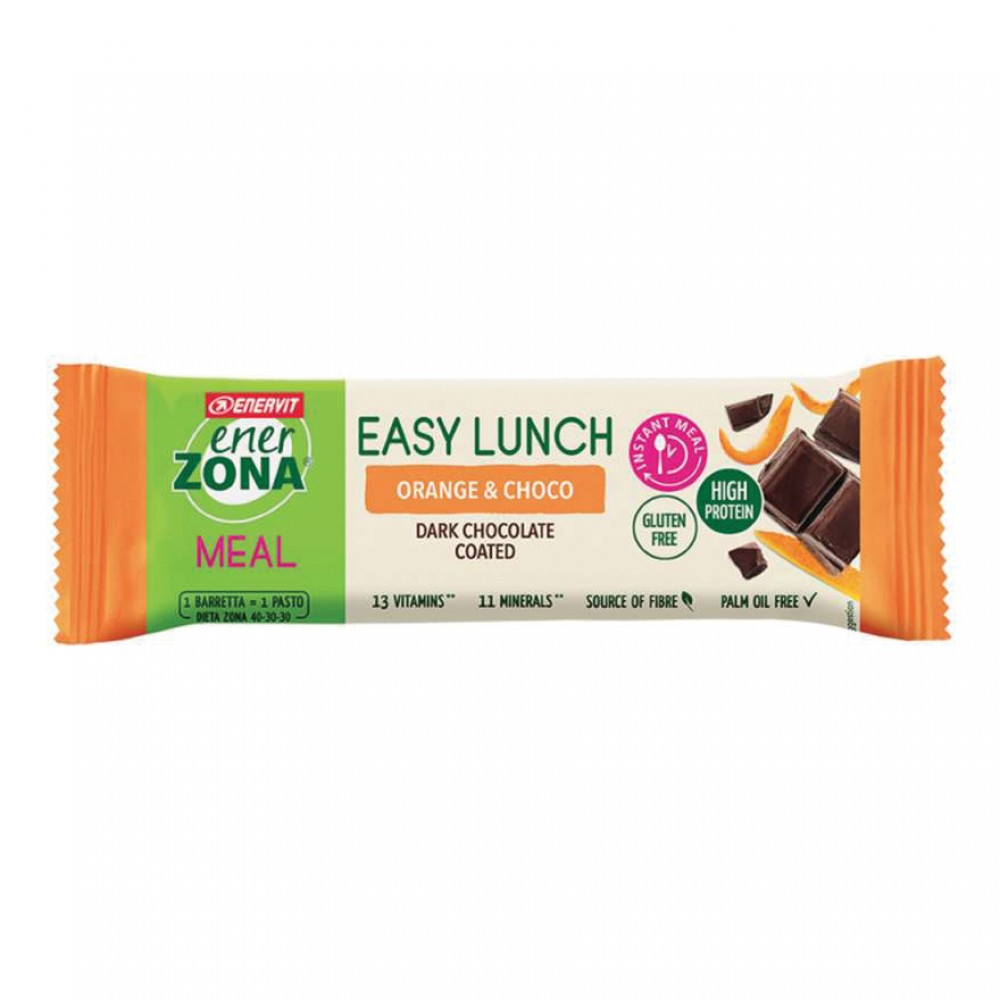 EnerZona Nutrition Bar 40-30-30 Cioccolato Fondente Arancia Barretta 45 g