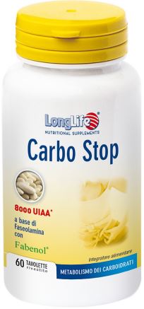 LongLife Carbostop Integratore Controllo Peso Corporeo 60 Tavolette