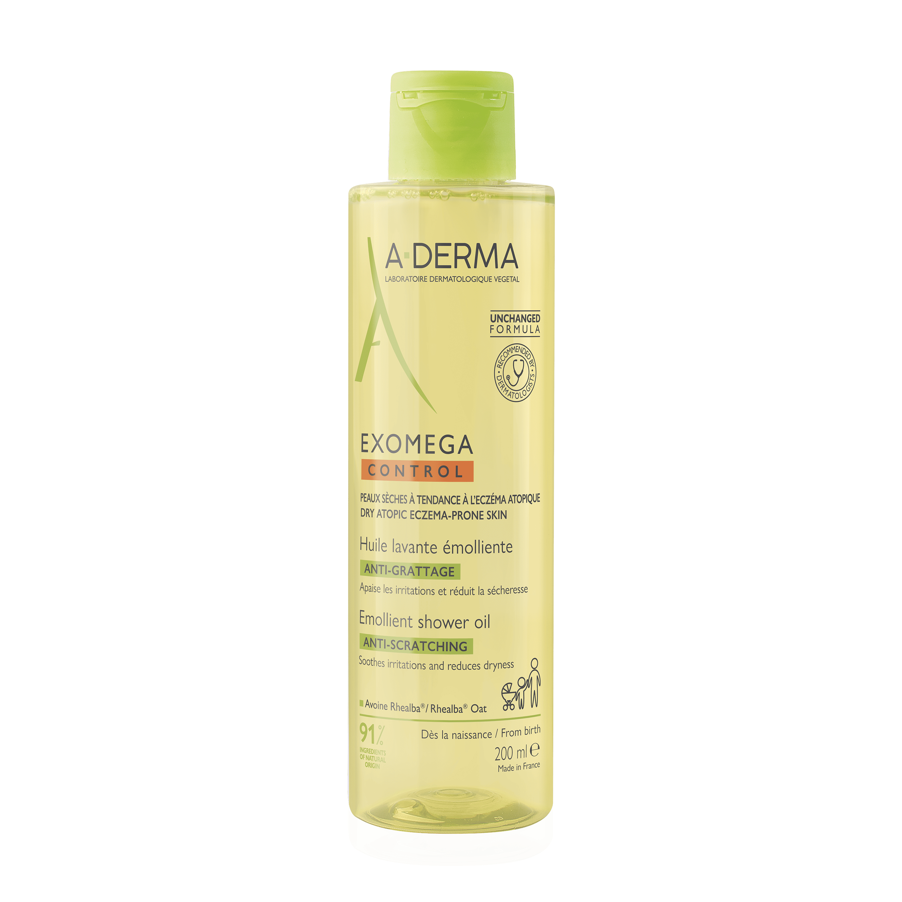 A-DERMA EXOMEGA CONTROL OLIO LAVANTE EMOLLIENTE ANTI-GRATTAGE 200 ml