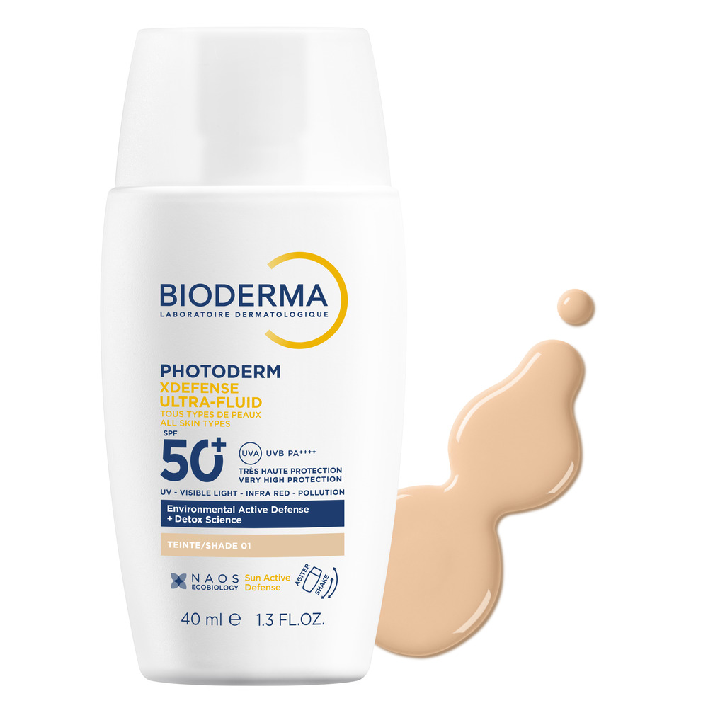 Bioderma Photoderm - Xdefense Ultra Fluid SPF50+ Crema Solare Viso Colorata 40 ml - Tonalità 01