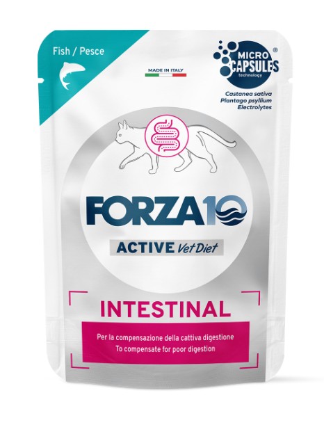 FORZA10 GATTO DIET INTESTINAL ACTIVE PESCE 80GR (bustina)