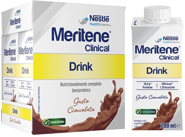 Meritene Clinical Drink Cioccolato - 4 bottiglie da 200ml