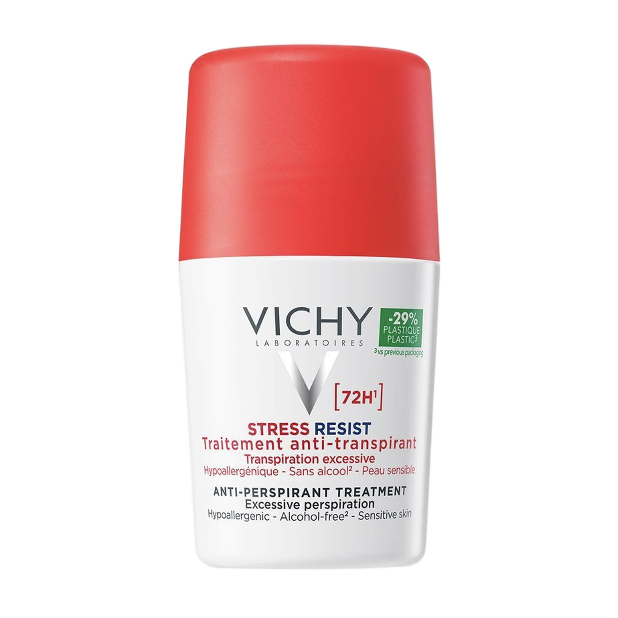 Vichy Deodorante Stress Resist - Roll-on anti-traspirante intensivo 50 ml efficace per 72 ore