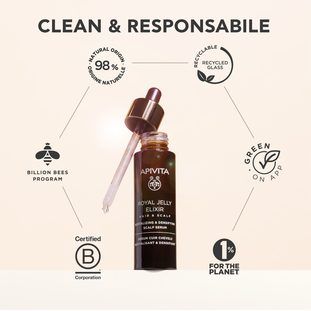 Apivita Royal Jelly Elixir - Siero Rivitalizzante E Volumizzante Per Capelli 50 ml