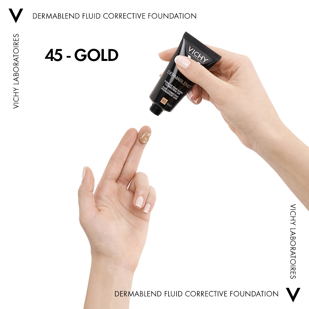 Vichy Dermablend Fondotinta Correttore Fluido 16h tonalità 45 30 ml