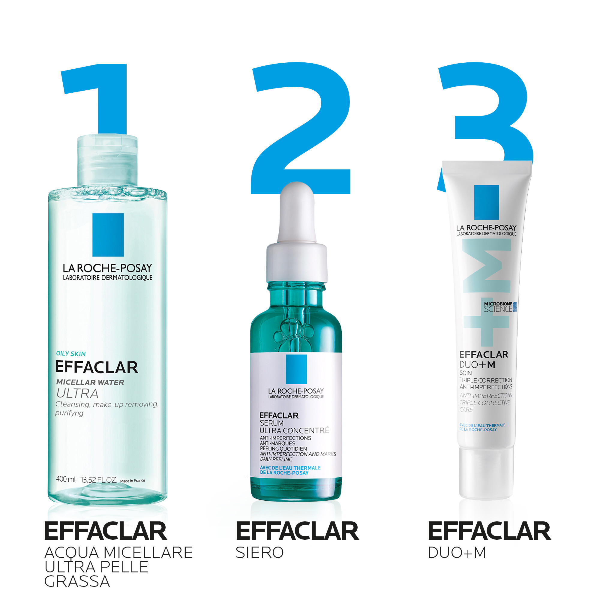 La Roche-Posay Effaclar - Acqua Micellare UItra Per Pelle Mista, Grassa O A Tendenza Acneica 400 ml
