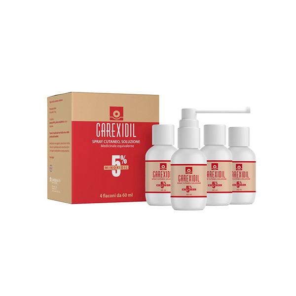 CAREXIDIL 5% Spray Cutaneo 4x60ml