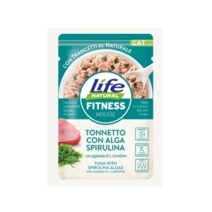 LIFEPETCARE LIFE GATTO FITNESS MOUSSE TONNETTO ALGA SPIRULINA 70GR (bustina)