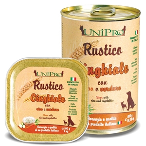UNIPRO CANE RUSTICO CINGHIALE RISO VERDURE 400GR (lattina)