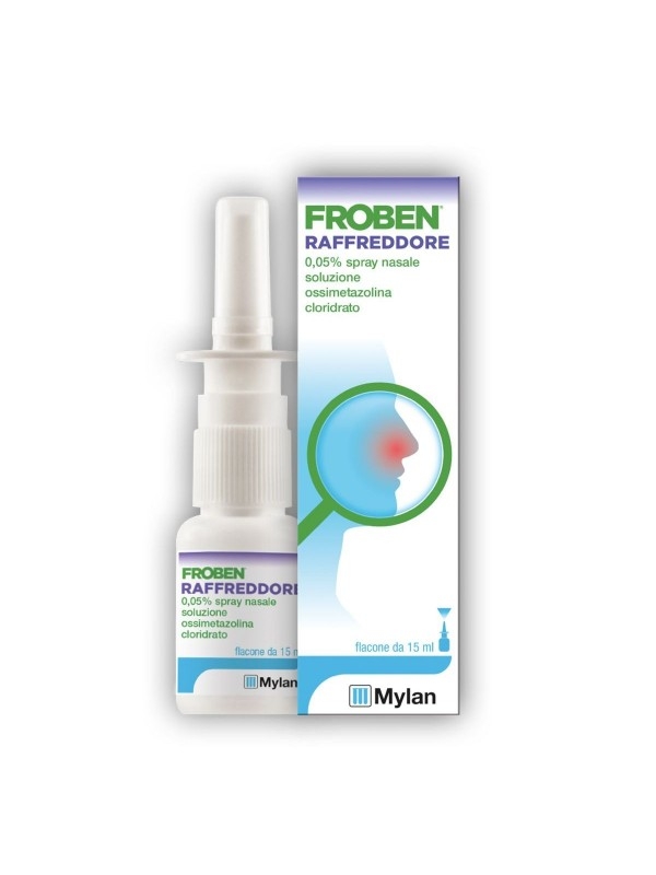 Froben 0,05% - Spray nasale decongestionante per raffreddore - 15 ml Froben 0,05% - Spray nasale decongestionante per raffreddore - 15 ml