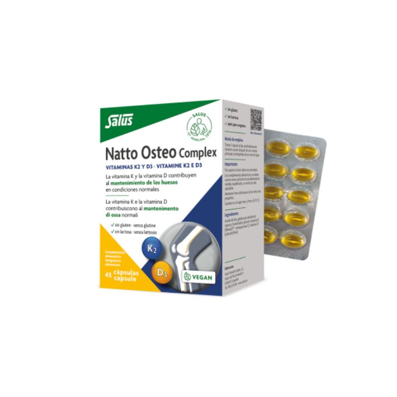 Salus - Natto Osteo Complex 45 Capsule - Integratore Per Le Ossa